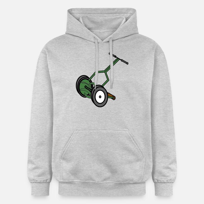 rasenmaeher lawn mower mowing machine4 - Sweat à capuche Softstyle® Gildan Unisexe - gris clair chiné