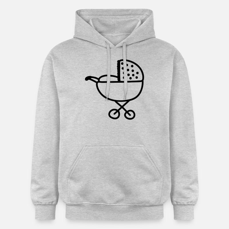 Poussettes - ligne - Sweat à capuche Softstyle® Gildan Unisexe - gris clair chiné