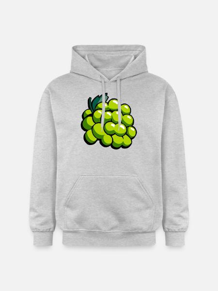 bunches of grapes - Gildan Unisex Softstyle® Midweight Hoodie - light heather grey