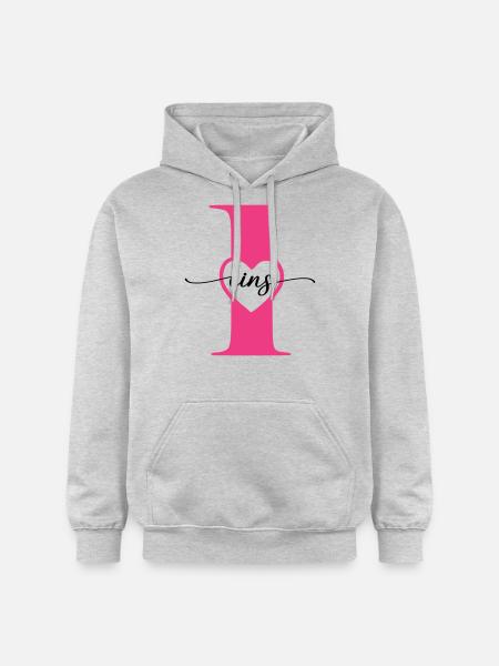 Digit One 1 with Heart - Gildan Unisex Softstyle® Midweight Hoodie - light heather grey