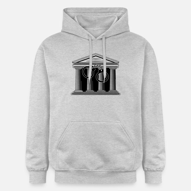 Gerichtshandschellen - Gildan Unisex Softstyle® Midweight Hoodie - Hellgrau meliert