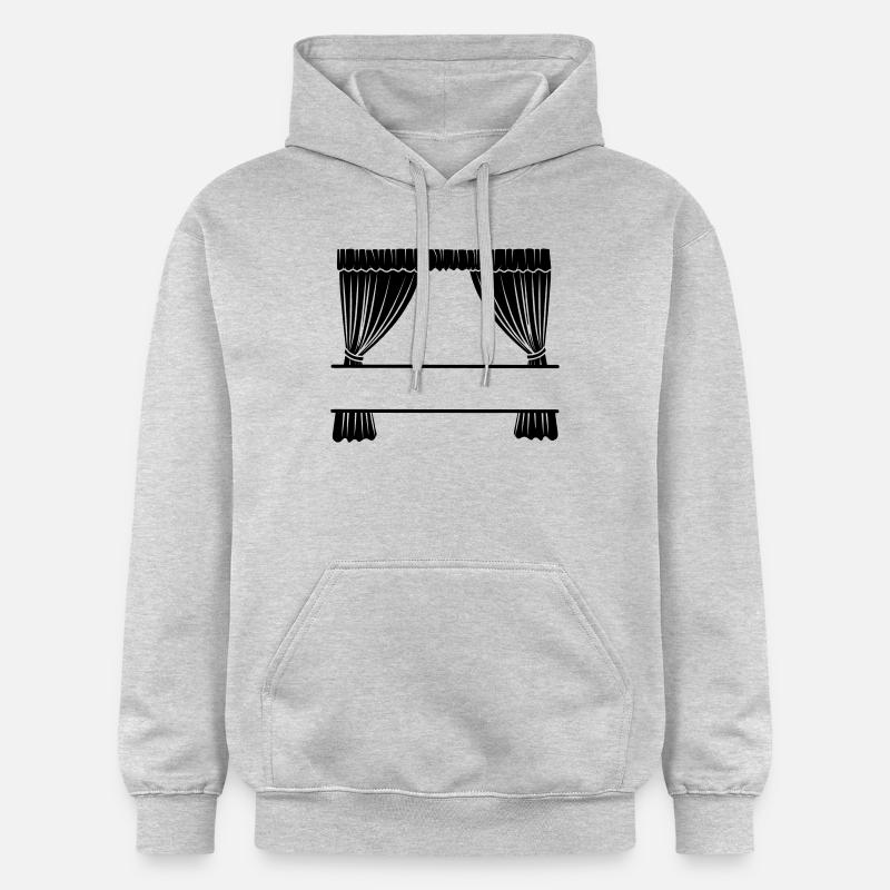 Vorhänge mit Aussparung - Gildan Unisex Softstyle® Midweight Hoodie - Hellgrau meliert