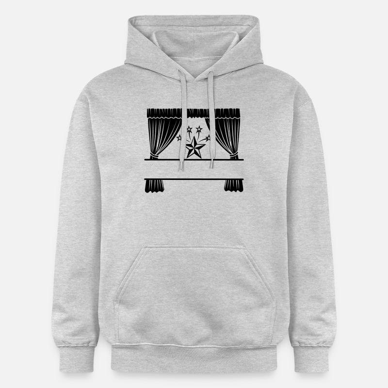 Rideaux Je suis une star - Sweat à capuche Softstyle® Gildan Unisexe - gris clair chiné