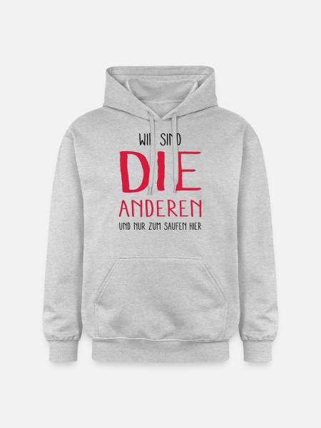 die anderen - Gildan Unisex Softstyle® Midweight Hoodie - Hellgrau meliert