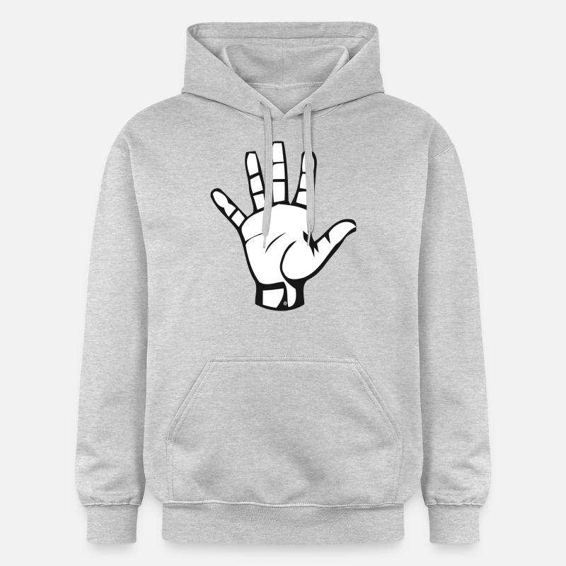 main - Sweat à capuche Softstyle® Gildan Unisexe - gris clair chiné