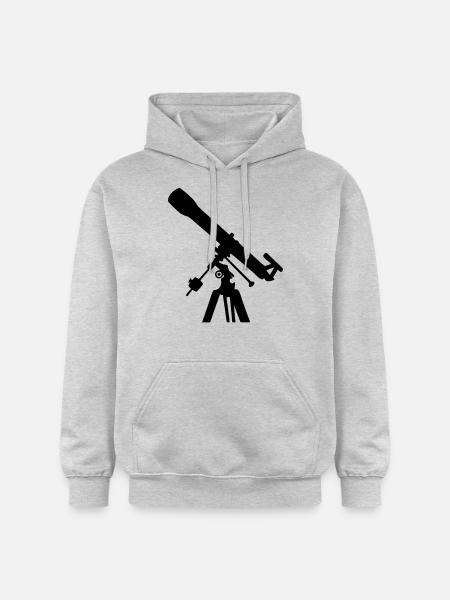 Teleskop - Gildan Unisex Softstyle® Midweight Hoodie - Hellgrau meliert