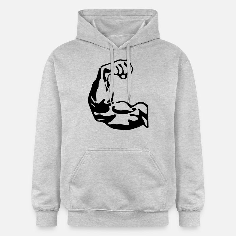 Biceps - Sweat à capuche Softstyle® Gildan Unisexe - gris clair chiné