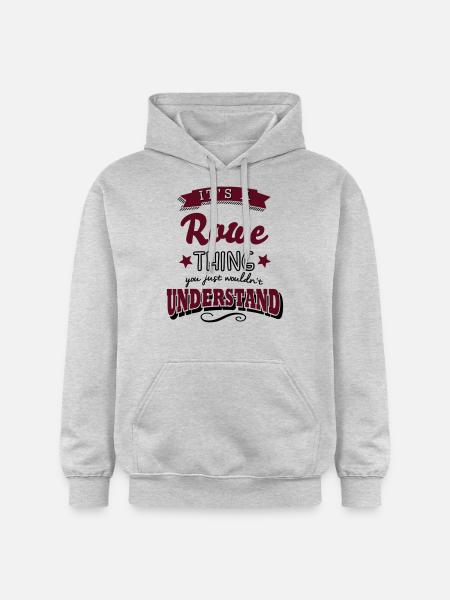 its a rowe name surname thing - Gildan Unisex Softstyle® Midweight Hoodie - light heather grey