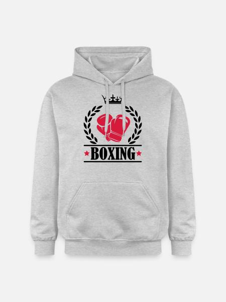 boxing_001 - Gildan Unisex Softstyle® Midweight Hoodie - Hellgrau meliert
