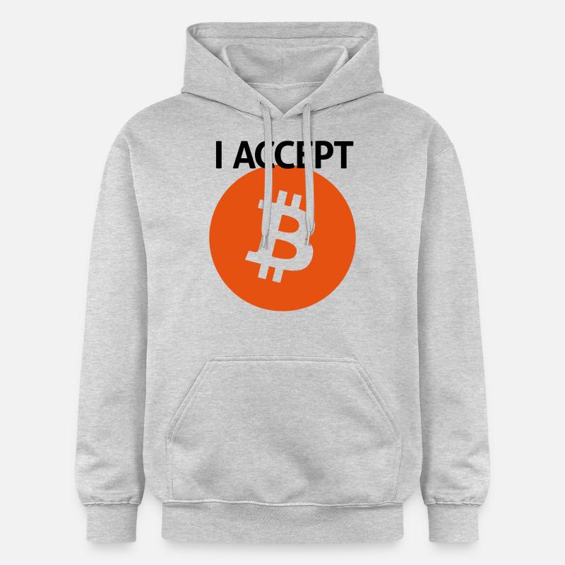 bitcoin - Sweat à capuche Softstyle® Gildan Unisexe - gris clair chiné