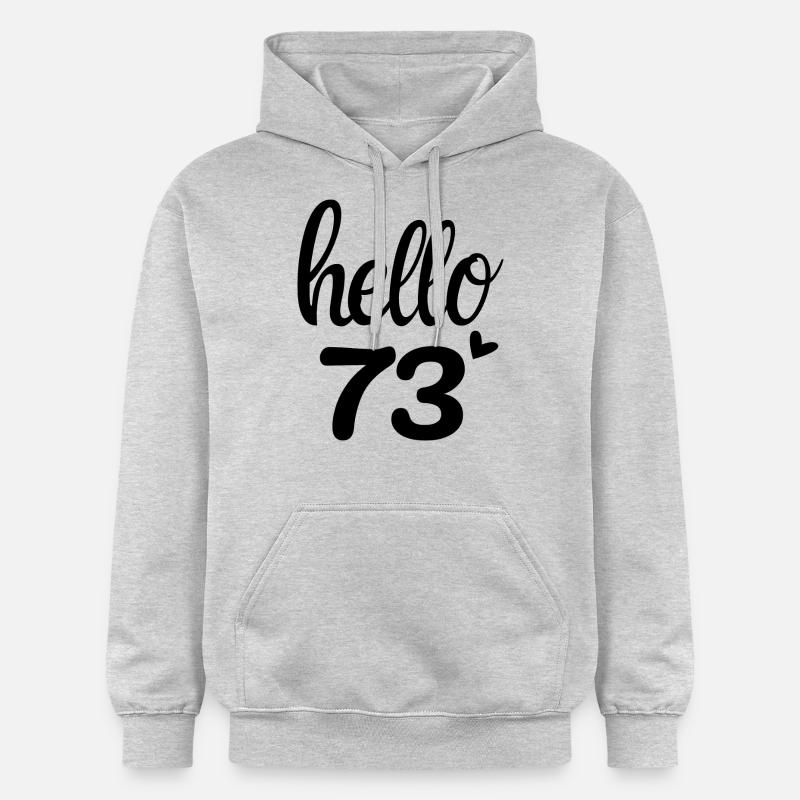 Hello 73 - Sweat à capuche Softstyle® Gildan Unisexe - gris clair chiné