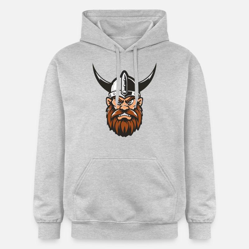 Tête de Viking - Sweat à capuche Softstyle® Gildan Unisexe - gris clair chiné