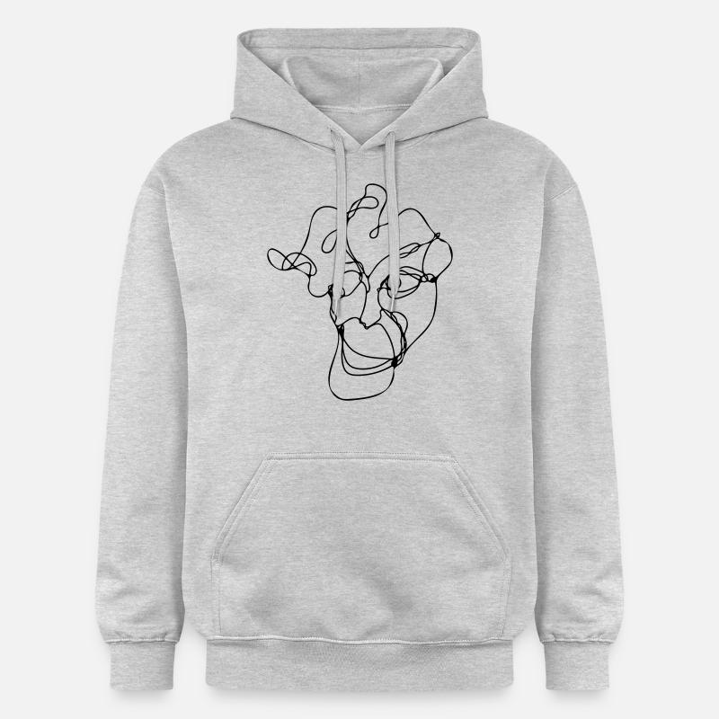 Hipster - Sweat à capuche Softstyle® Gildan Unisexe - gris clair chiné