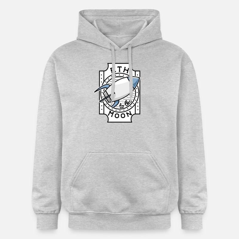 ETH à la Lune - Sweat à capuche Softstyle® Gildan Unisexe - gris clair chiné
