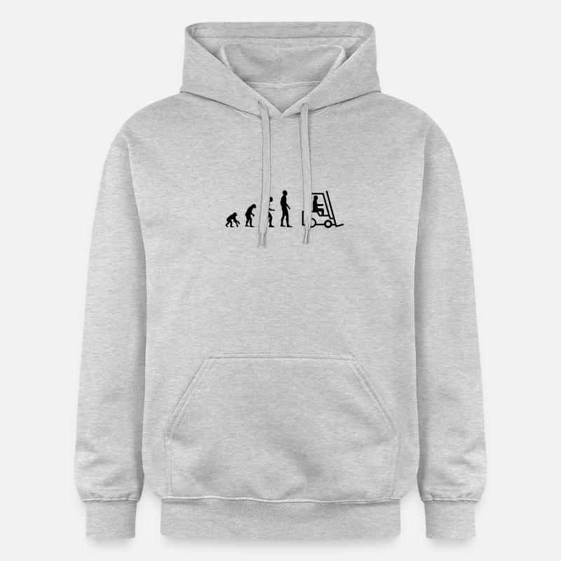 Evolution Staplerfahrer - Gildan Unisex Softstyle® Midweight Hoodie - Hellgrau meliert