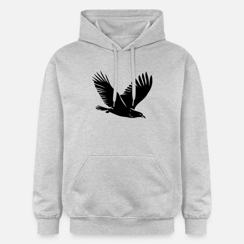 Oiseau en vol - Sweat à capuche Softstyle® Gildan Unisexe - gris clair chiné