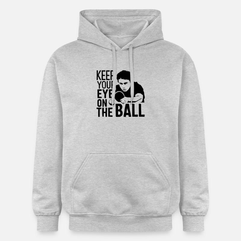 Joueur de tennis de table - Sweat à capuche Softstyle® Gildan Unisexe - gris clair chiné
