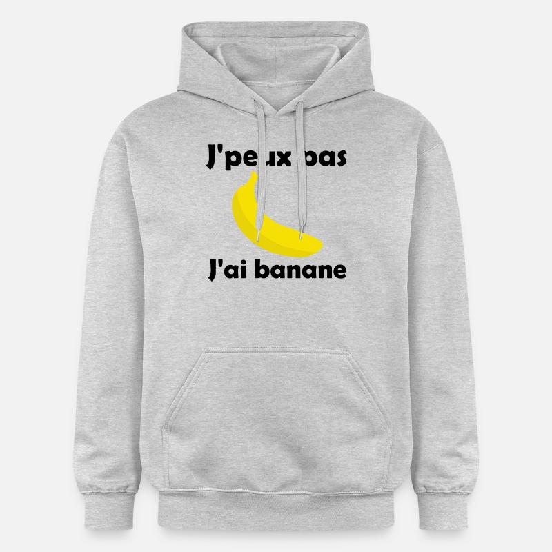 J'peux pas, j'ai banane - Sweat à capuche Softstyle® Gildan Unisexe - gris clair chiné