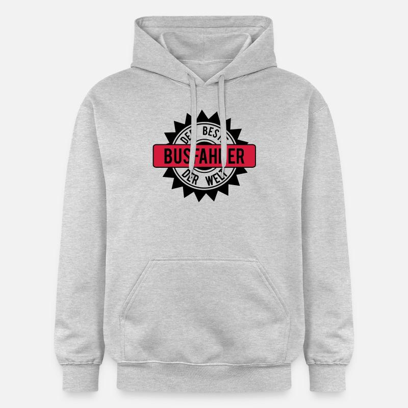 der beste busfahrer 2c - Gildan Unisex Softstyle® Midweight Hoodie - Hellgrau meliert