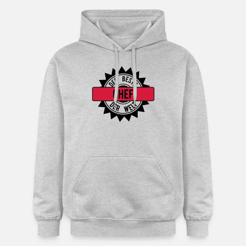 der beste chef 2c - Gildan Unisex Softstyle® Midweight Hoodie - Hellgrau meliert