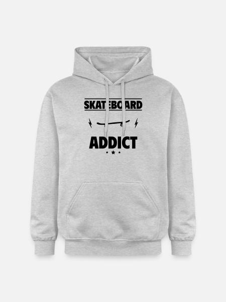 Skateboard Addict - Gildan Unisex Softstyle® Midweight Hoodie - light heather grey