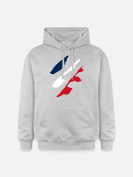 Flag of France - Gildan Unisex Softstyle® Midweight Hoodie - light heather grey