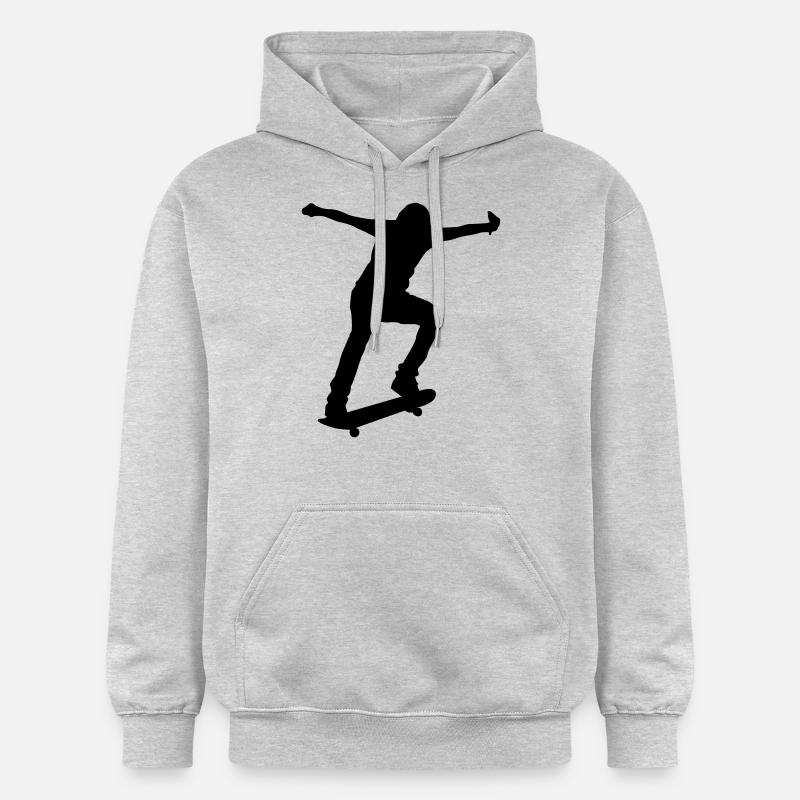 Skateboard - Sweat à capuche Softstyle® Gildan Unisexe - gris clair chiné
