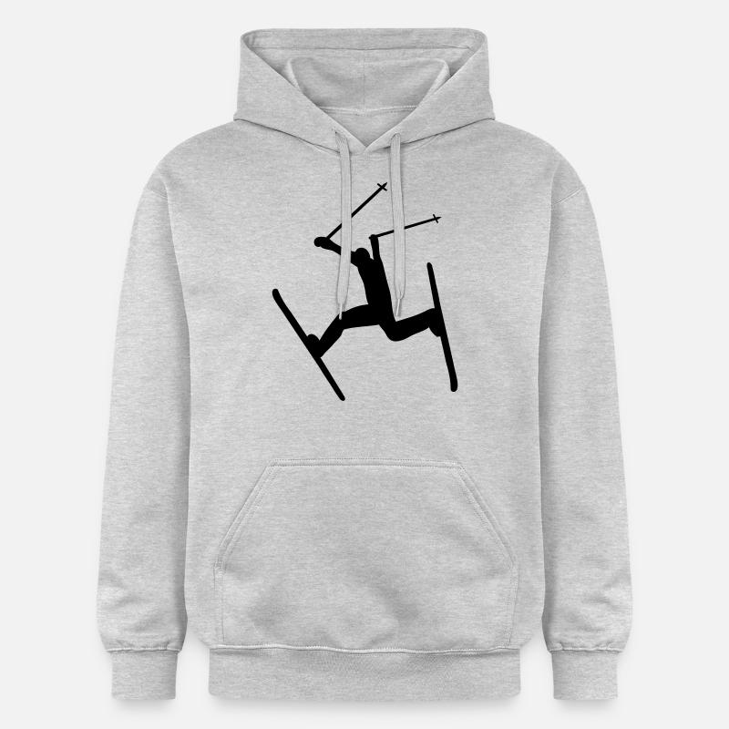 ski - Sweat à capuche Softstyle® Gildan Unisexe - gris clair chiné