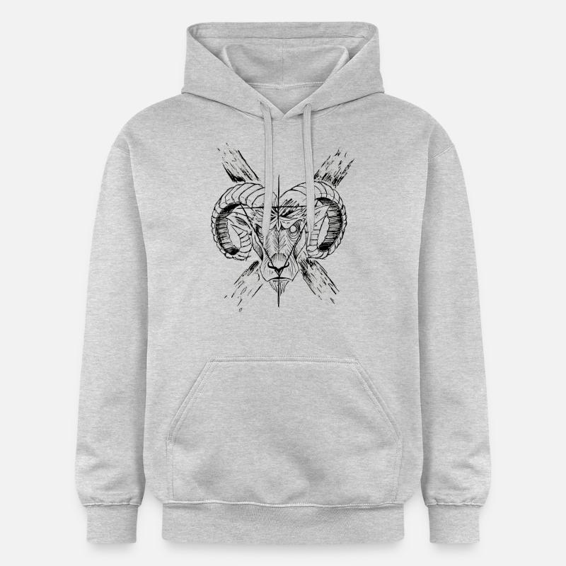 Goat Devil's - Sweat à capuche Softstyle® Gildan Unisexe - gris clair chiné
