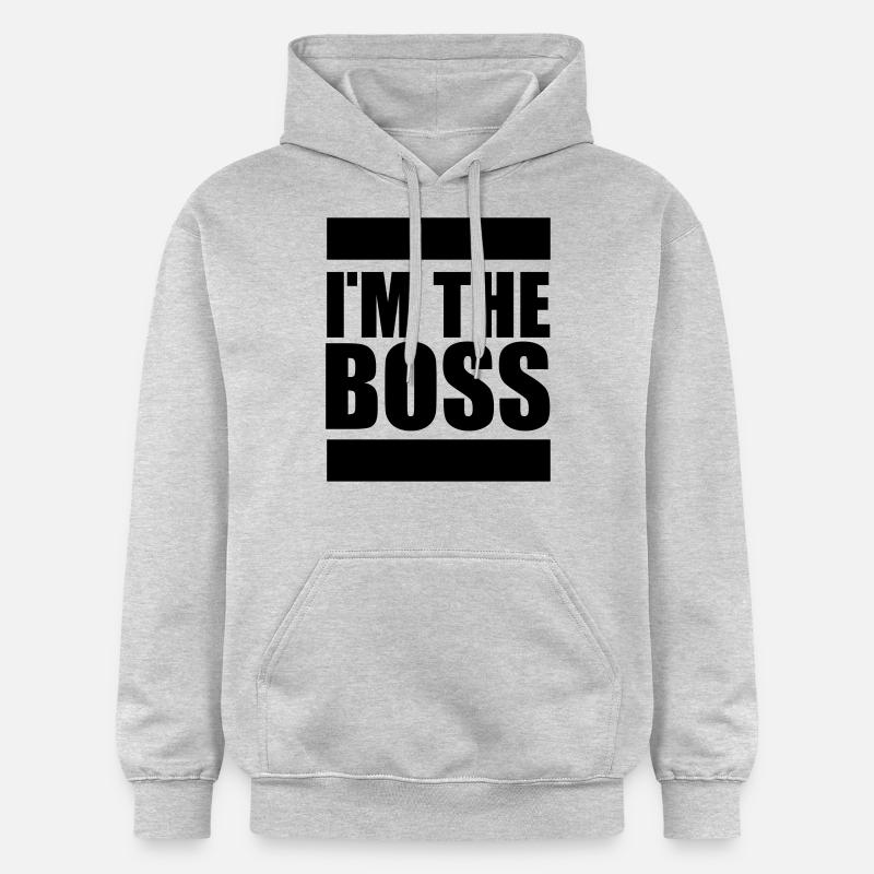 I'm the Boss - Sweat à capuche Softstyle® Gildan Unisexe - gris clair chiné