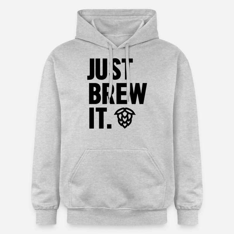 Juste le brasser - Sweat à capuche Softstyle® Gildan Unisexe - gris clair chiné