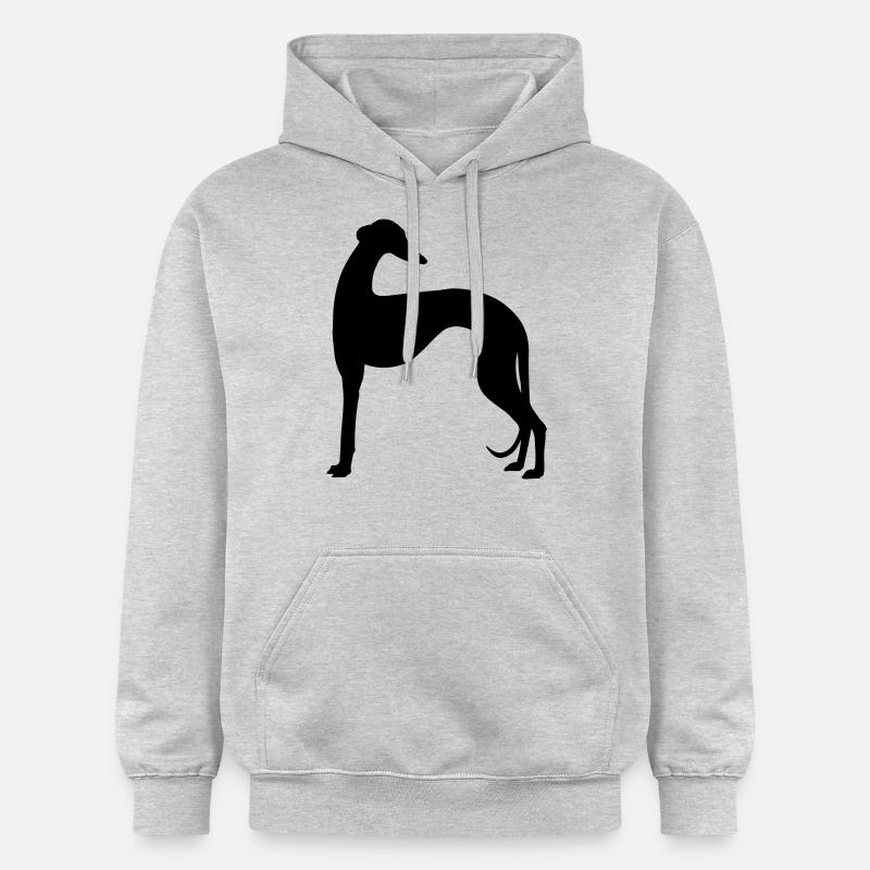 galgo shape2 - Sweat à capuche Softstyle® Gildan Unisexe - gris clair chiné