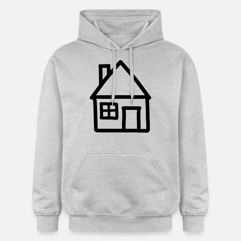 Maison - Sweat à capuche Softstyle® Gildan Unisexe - gris clair chiné