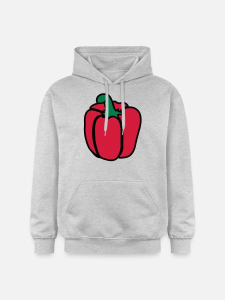 Bell pepper - Gildan Unisex Softstyle® Midweight Hoodie - light heather grey