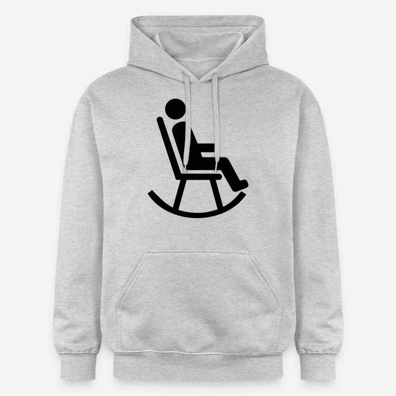 Fauteuil à bascule - Sweat à capuche Softstyle® Gildan Unisexe - gris clair chiné