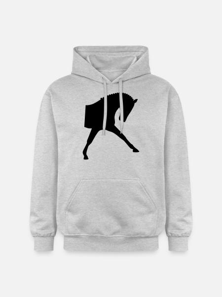 Dressur - Gildan Unisex Softstyle® Midweight Hoodie - Hellgrau meliert