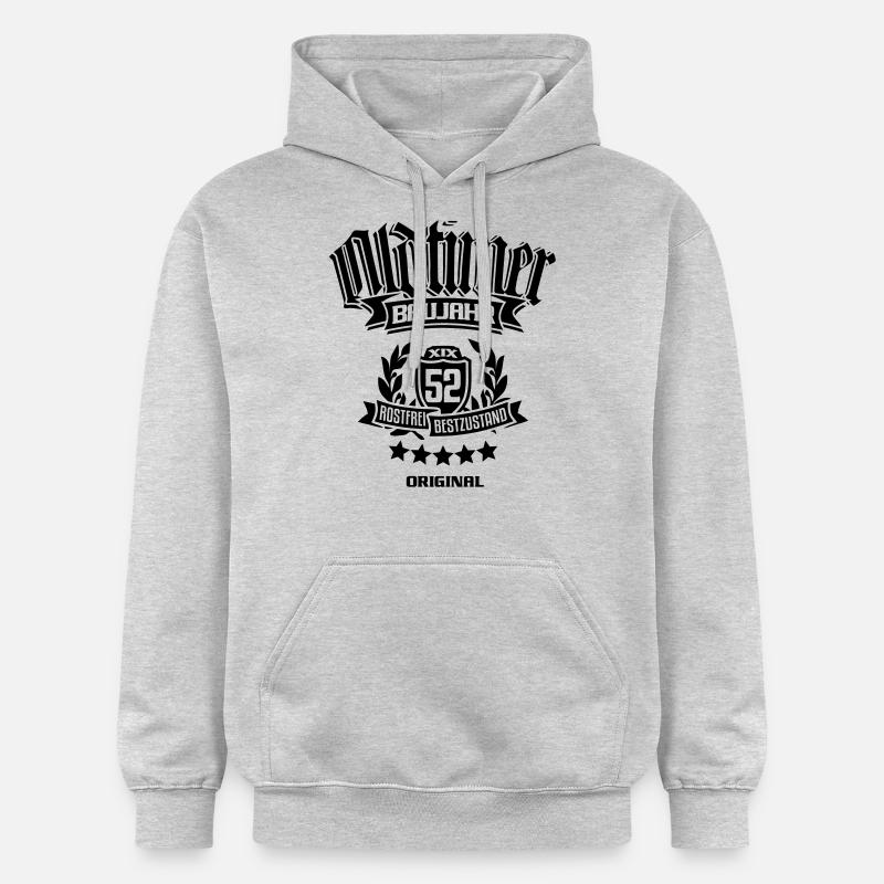 Oldtimer Baujahr 1952 - Gildan Unisex Softstyle® Midweight Hoodie - Hellgrau meliert