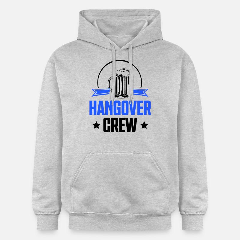 Équipage de gueule de bois - Sweat à capuche Softstyle® Gildan Unisexe - gris clair chiné