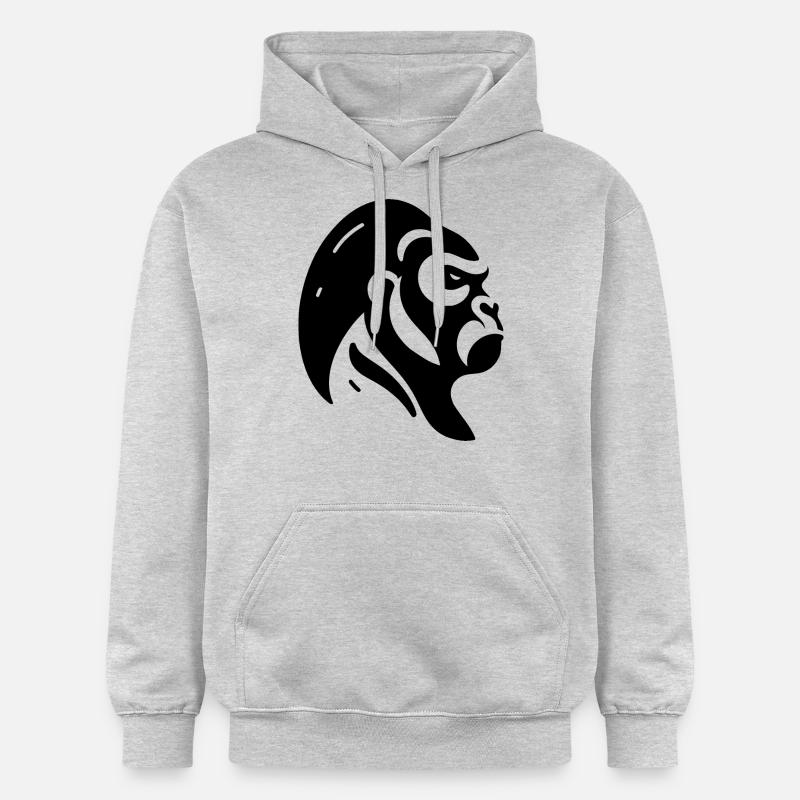 Gorille vectoriel - Sweat à capuche Softstyle® Gildan Unisexe - gris clair chiné