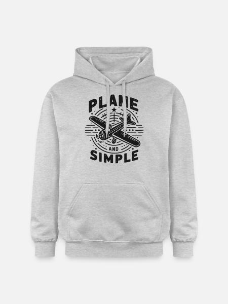 Plane and Simple - Gildan Unisex Softstyle® Midweight Hoodie - light heather grey