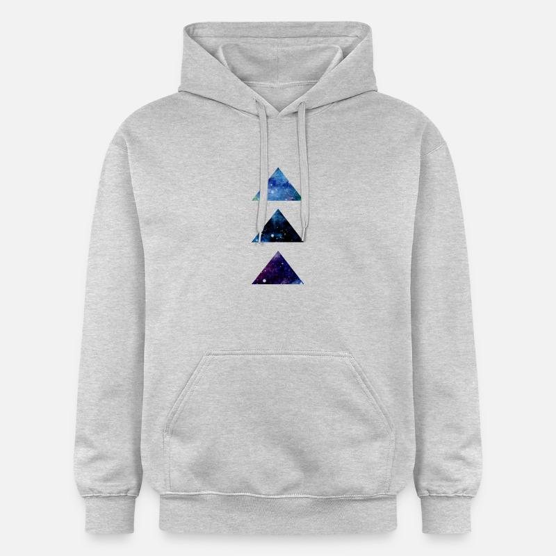 SPACE TRIANGLE - Sweat à capuche Softstyle® Gildan Unisexe - gris clair chiné
