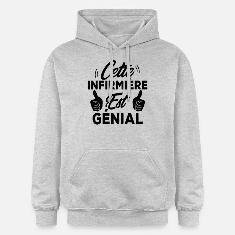 Cette infirmière est génial - Sweat à capuche Softstyle® Gildan Unisexe - gris clair chiné