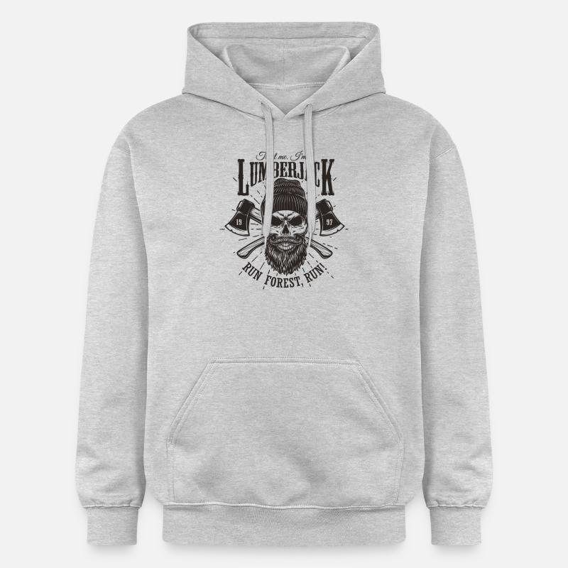 bûcheron - Sweat à capuche Softstyle® Gildan Unisexe - gris clair chiné