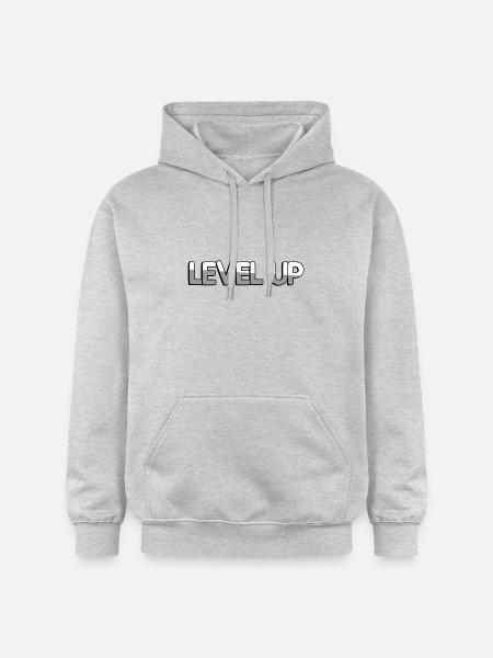 LEVEL UP - Gaming - Gildan Unisex Softstyle® Midweight Hoodie - light heather grey