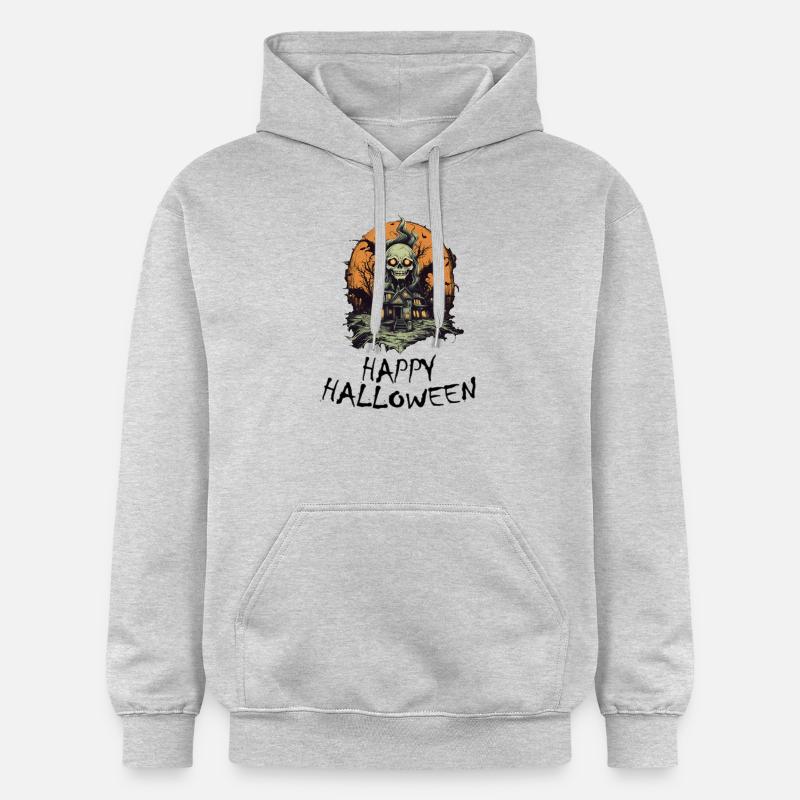 Halloween - Joyeux Halloween - Sweat à capuche Softstyle® Gildan Unisexe - gris clair chiné