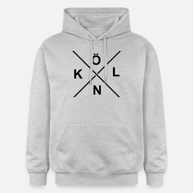 KÖLNHIPSTER - Sweat à capuche Softstyle® Gildan Unisexe - gris clair chiné