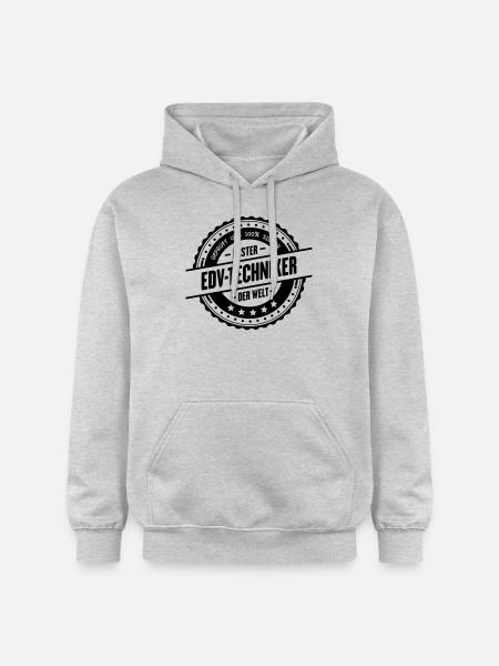 Bester EDV-Techniker - Gildan Unisex Softstyle® Midweight Hoodie - Hellgrau meliert