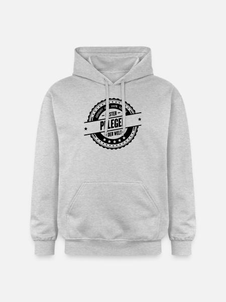 Bester Pfleger - Gildan Unisex Softstyle® Midweight Hoodie - Hellgrau meliert