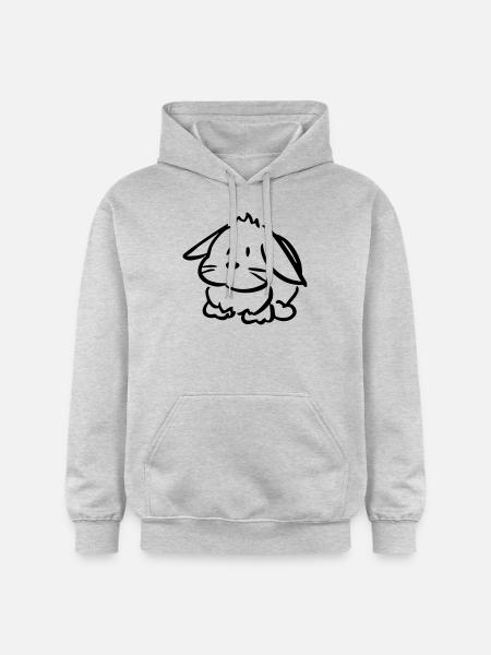 Hase - Gildan Unisex Softstyle® Midweight Hoodie - Hellgrau meliert