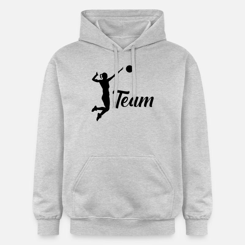 Équipe féminine de handball - Sweat à capuche Softstyle® Gildan Unisexe - gris clair chiné